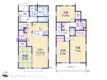 【東京都/東村山市秋津町】東村山市秋津町3丁目 新築一戸建て 間取り図