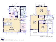 【東京都/東村山市秋津町】東村山市秋津町3丁目 新築一戸建て 間取り図