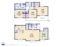【東京都/東村山市秋津町】東村山市秋津町3丁目 新築一戸建て 間取り図