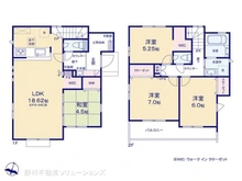 【東京都/東村山市秋津町】東村山市秋津町3丁目 新築一戸建て 間取り図