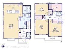 【東京都/東村山市秋津町】東村山市秋津町3丁目 新築一戸建て 間取り図