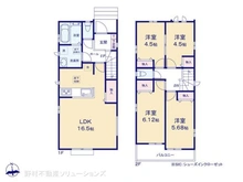 【埼玉県/所沢市中新井】所沢市中新井3丁目 新築一戸建て 間取り図