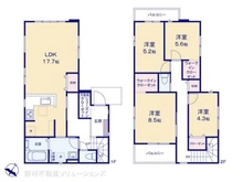 【東京都/東村山市青葉町】東村山市青葉町2丁目 新築一戸建て 間取り図