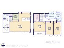 【埼玉県/所沢市大字上安松】所沢市大字上安松 新築一戸建て 間取り図