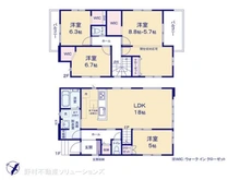 【東京都/清瀬市中清戸】清瀬市中清戸2丁目 新築一戸建て 間取り図