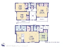 【東京都/東村山市秋津町】東村山市秋津町3丁目 新築一戸建て 間取り図