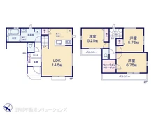 【埼玉県/所沢市大字松郷】所沢市大字松郷 新築一戸建て 間取り図