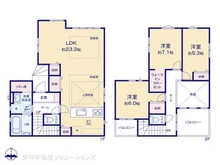 【埼玉県/所沢市大字北秋津】所沢市大字北秋津 新築一戸建て 間取り図