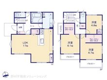 【埼玉県/所沢市東狭山ケ丘】所沢市東狭山ケ丘3丁目 新築一戸建て 間取り図