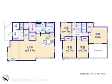 【埼玉県/所沢市狭山ケ丘】所沢市狭山ケ丘2丁目 新築一戸建て 間取り図