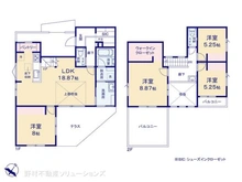 【東京都/東村山市諏訪町】東村山市諏訪町2丁目 新築一戸建て 間取り図