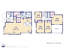 【埼玉県/所沢市東狭山ケ丘】所沢市東狭山ケ丘2丁目 新築一戸建て 間取り図