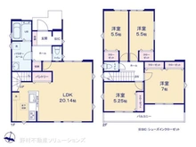 【埼玉県/所沢市宮本町】所沢市宮本町2丁目 新築一戸建て 間取り図