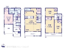 【埼玉県/所沢市くすのき台】所沢市くすのき台1丁目 新築一戸建て 間取り図