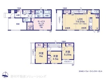 【埼玉県/所沢市くすのき台】所沢市くすのき台1丁目 新築一戸建て 間取り図