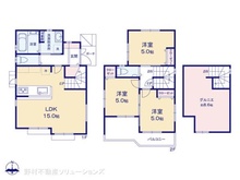 【埼玉県/所沢市大字上安松】所沢市大字上安松 新築一戸建て 間取り図
