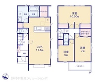 【埼玉県/所沢市宮本町】所沢市宮本町1丁目 新築一戸建て 間取り図