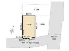 【埼玉県/さいたま市浦和区針ヶ谷】さいたま市浦和区針ヶ谷2丁目　3号棟　新築戸建 区画図