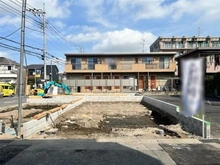 【埼玉県/川口市戸塚東】川口市戸塚東新築戸建　2号棟 建築中の外観