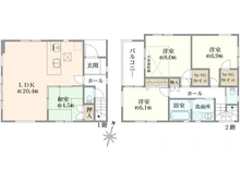 【埼玉県/越谷市登戸町】越谷市登戸町新築戸建 間取り図