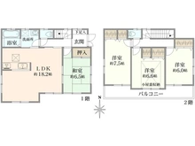【埼玉県/さいたま市浦和区大東】浦和区大東1丁目 リフォーム済中古戸建 間取り図