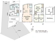 【埼玉県/さいたま市浦和区高砂】さいたま市浦和区高砂4丁目新築戸建　A号棟 間取り図