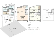 【埼玉県/さいたま市浦和区高砂】さいたま市浦和区高砂4丁目新築戸建　B号棟 間取り図