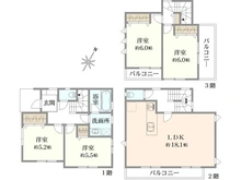 【埼玉県/さいたま市桜区西堀】グリーンガーデン中浦和5期 E 新築戸建 間取り図