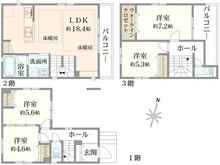 【埼玉県/さいたま市南区文蔵】さいたま市南区文蔵 7号棟 新築戸建 間取り図