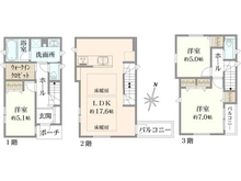 【埼玉県/川口市青木】川口市青木1丁目 6号棟 新築戸建 間取り図