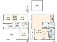 【埼玉県/さいたま市南区神明】さいたま市南区神明2丁目　新築戸建 間取り図