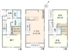 【埼玉県/蕨市中央】蕨市中央3丁目　新築戸建2号棟 間取り図