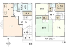 【埼玉県/さいたま市浦和区仲町】さいたま市浦和区仲町4丁目　中古戸建 間取り図