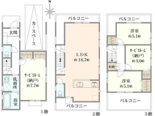 【埼玉県/さいたま市南区根岸】さいたま市南区根岸4丁目　新築戸建　4号棟 間取り図