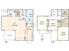 【埼玉県/さいたま市中央区大戸】さいたま市中央区大戸3丁目中古戸建 間取り図
