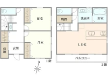 【埼玉県/川口市戸塚鋏町】川口市戸塚鋏町中古戸建 間取り図