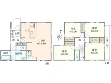 【埼玉県/さいたま市中央区八王子】さいたま市中央区八王子3丁目　新築戸建 間取り図