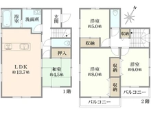 【埼玉県/川口市北原台】川口市北原台1丁目中古戸建 間取り図