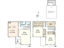 【埼玉県/さいたま市浦和区前地】さいたま市浦和区前地2丁目　中古戸建 間取り図