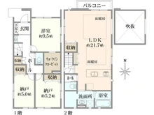 【埼玉県/さいたま市中央区大戸】さいたま市中央区大戸3丁目新築戸建　1号棟 間取り図