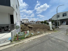 【埼玉県/さいたま市浦和区駒場】さいたま市浦和区駒場1丁目　新築戸建　9号棟 現地（建築前）：全2区画　右側
