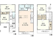 【埼玉県/さいたま市中央区鈴谷】さいたま市中央区鈴谷7丁目新築戸建　C号棟 間取り図