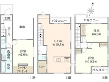 【埼玉県/さいたま市南区四谷】さいたま市南区四谷3丁目 2号棟 間取り図