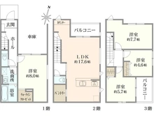 【埼玉県/さいたま市南区四谷】さいたま市南区四谷3丁目 3号棟 間取り図