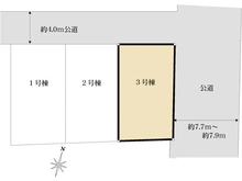 【埼玉県/さいたま市南区四谷】さいたま市南区四谷3丁目 3号棟 区画図
