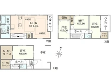 【埼玉県/さいたま市浦和区仲町】さいたま市浦和区仲町4丁目 新築戸建て 6号棟 間取り図