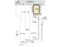 【埼玉県/さいたま市桜区大字塚本】さいたま市桜区大字塚本字西耕地 新築戸建1号棟 区画図