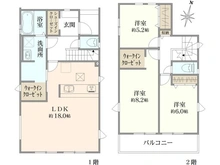 【埼玉県/さいたま市桜区大字塚本】さいたま市桜区大字塚本字西耕地新築戸建5号棟 間取り図