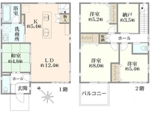 【埼玉県/さいたま市緑区東浦和】さいたま市緑区東浦和6丁目 中古戸建 間取り図