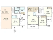 【埼玉県/さいたま市桜区大字塚本】さいたま市桜区大字塚本 新築戸建 1号棟 間取り図